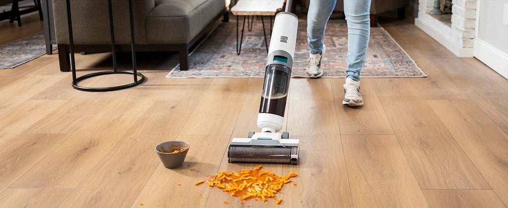 Kenmore AquaLite 3-in-1 Cordless Wet Vac, Hard Floor Vacuum and Mop Combo with 8kPa Suction, Automatic Air-Drying Self-Cleaning Mop and 35-Min Runtime, Lightweight Floor Washer for Tile, Hardwood and Everyday Messes, White