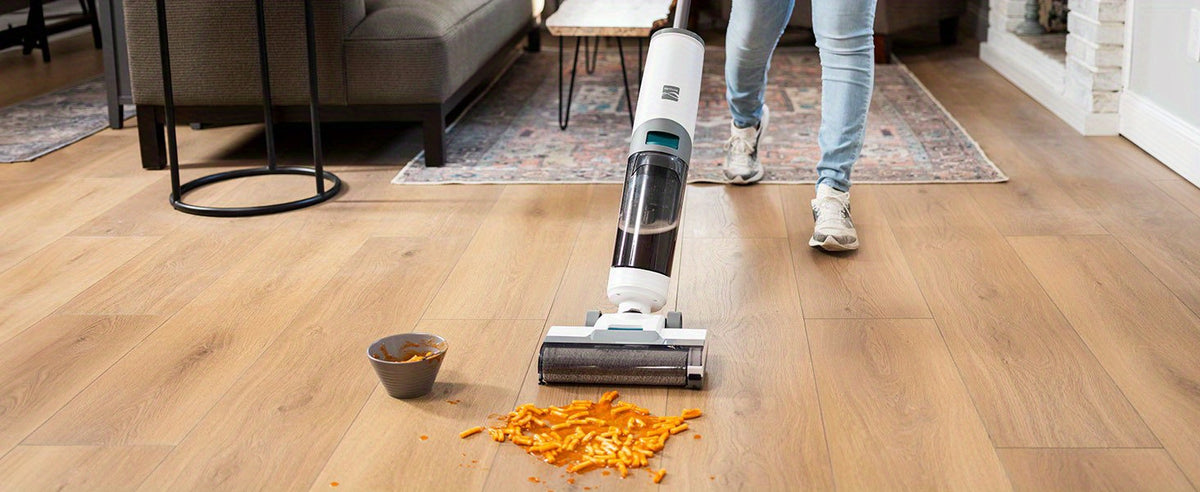 Kenmore AquaLite 3-in-1 Cordless Wet Vac, Hard Floor Vacuum and Mop Combo with 8kPa Suction, Automatic Air-Drying Self-Cleaning Mop and 35-Min Runtime, Lightweight Floor Washer for Tile, Hardwood and Everyday Messes, White