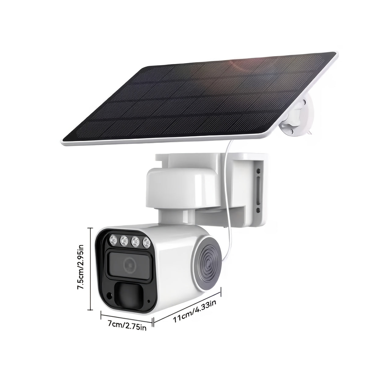Cellular Solar Security Camera with Listed 4G LTE, 2K Imaging, Spotlight Siren and AI Detection, One-Piece No-WiFi Option with SD and Cloud Storage References