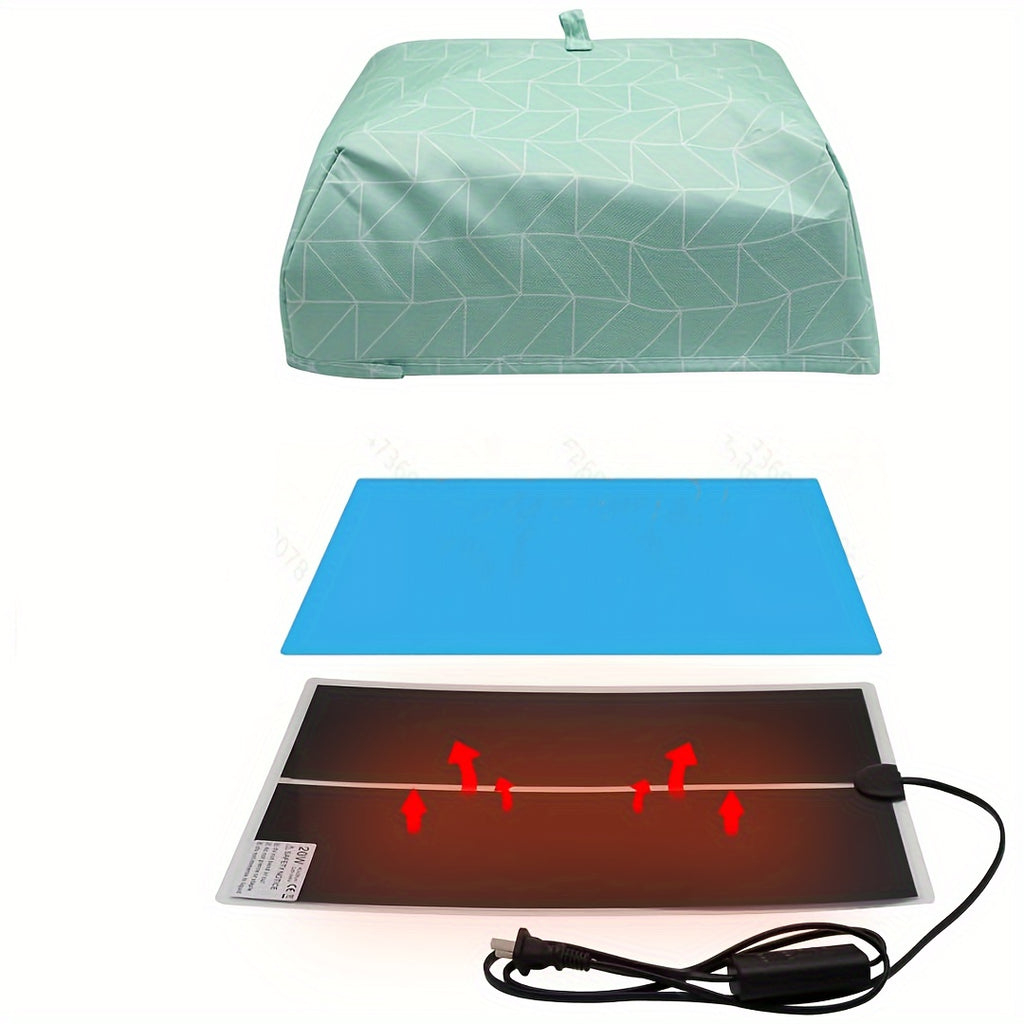Resin Heating Mat with Timer and Auto-Off, Lightweight Silicone Craft Pad in a 3-Piece Set Option for Compatible Epoxy Resin and Mold Projects