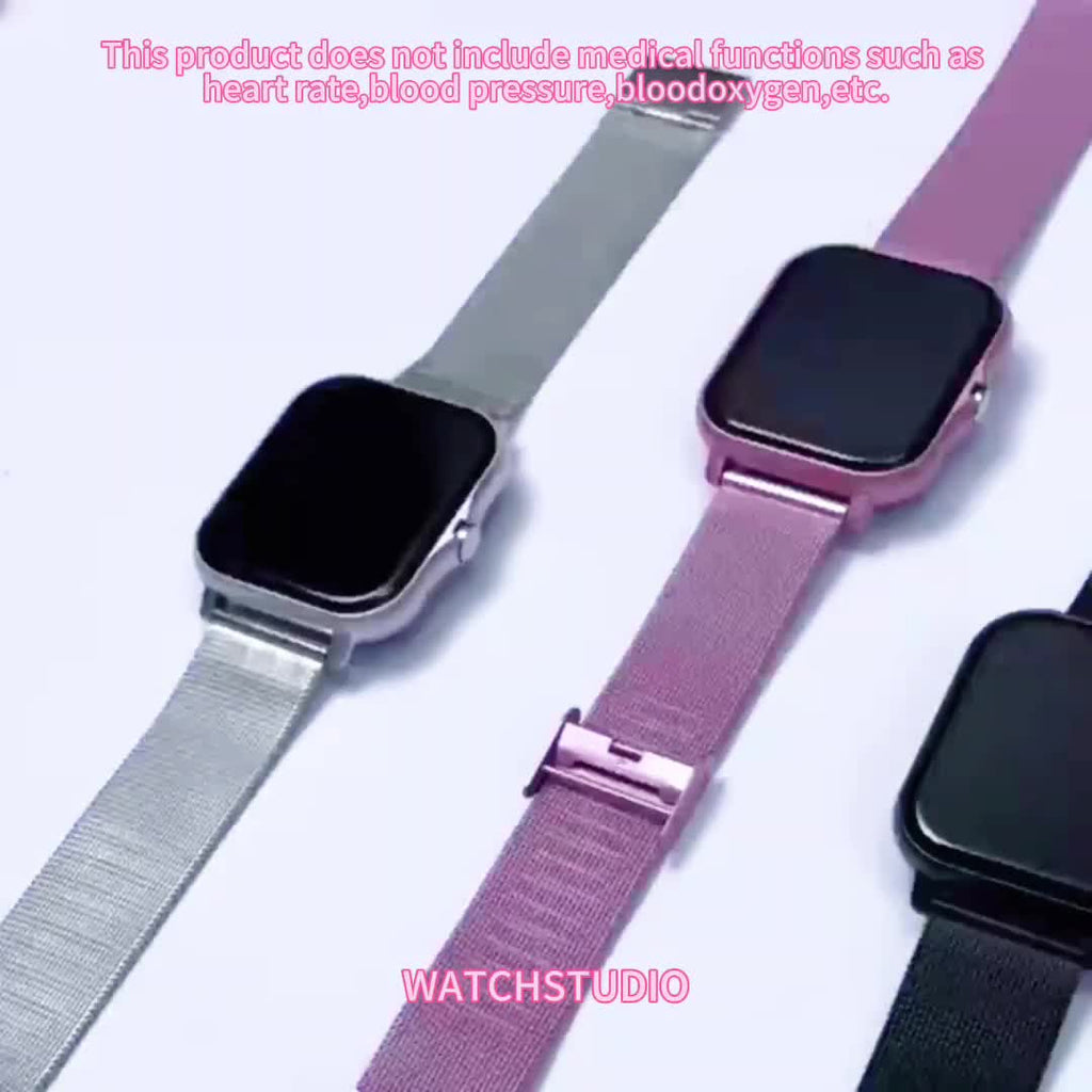TFT Touchscreen Smartwatch with 1.83-Inch Display, Wireless Call Answering and Dialing, Message Reminders, USB Charging and Four Color Choices