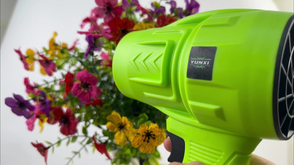 Cordless Turbo Fan Leaf Blower for Outdoor Leaves and Dust, Portable Handheld Cleaning Tool with One- or Two-Battery Accessory Options