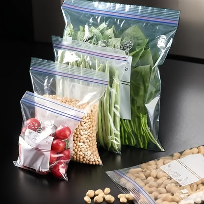 Reusable Storage Bags 85-Pack in Three Sizes with Double-Layer Seal Design, Resealable Pouches for Organizing Compatible Dry Goods and Small Travel Items