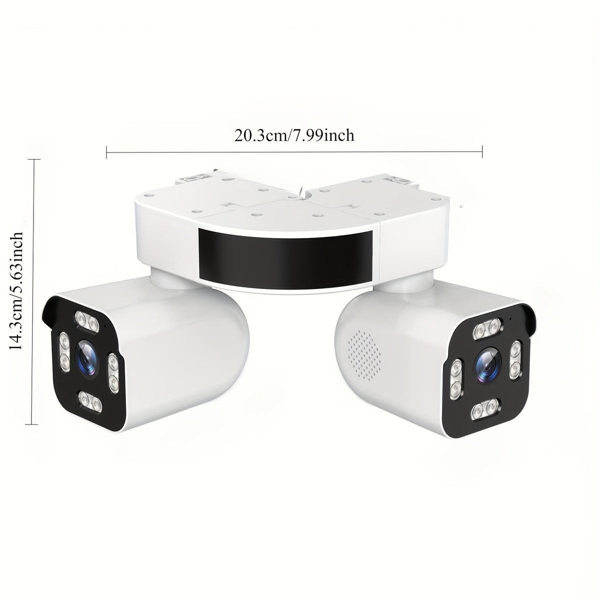 Xparkin WiFi Security Camera YH-A40S with Listed 5MP Dual-Lens PTZ, Full Color Night Vision, AI Motion Detection and Sound Alerts for Home Monitoring