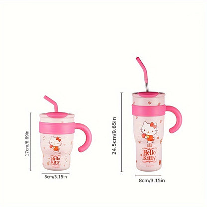 Hello Kitty Insulated Tumbler, Double-Wall 304 Stainless Steel Drinkware with 700ml and 1200ml Options and Named Character Styles for Hot and Cold Beverages