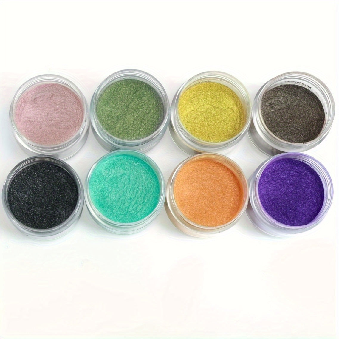 Mica Powder Pigment Set by SEISSO with 24 Listed Shimmer Colors in Labeled Bottles for Compatible Epoxy Resin Art, Acrylic Painting and Decorative Craft Projects