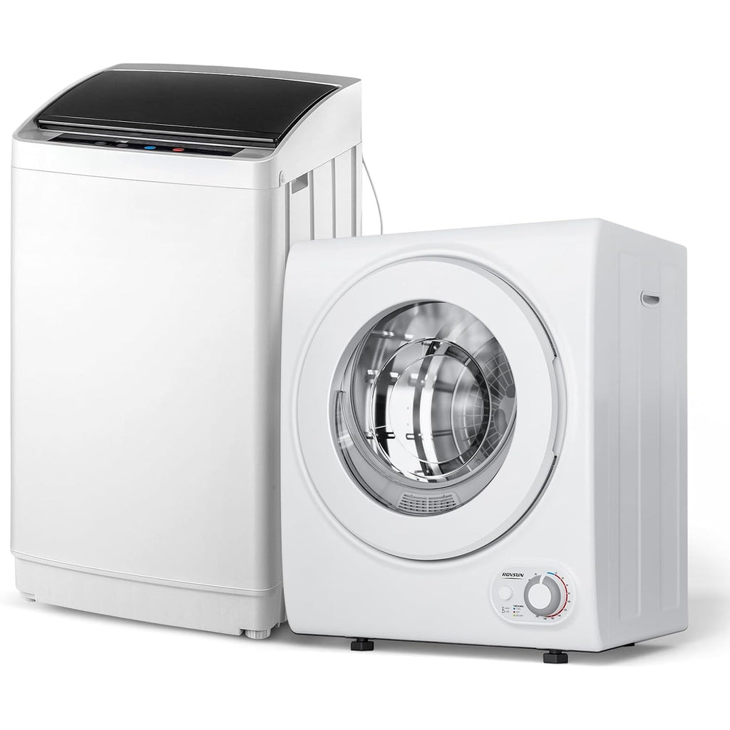 Washer and Dryer Combo, Compact Wash & Dry Laundry Set, Stainless Steel Tub, Smart Control, Low Noise, Wall-Mountable, for Apartment, Dorm, RV & Small Space