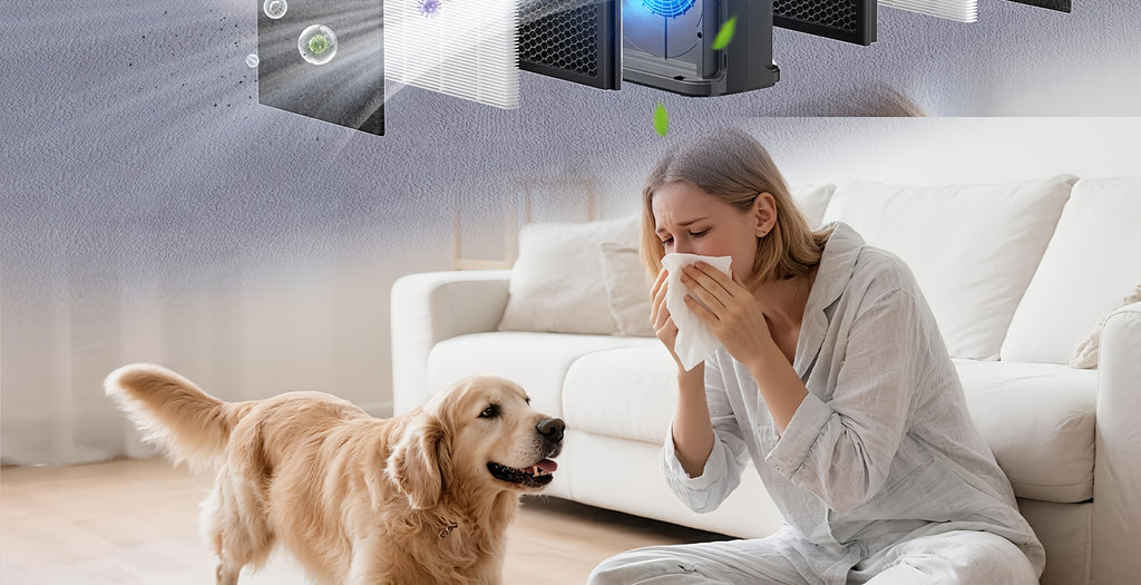 Air Purifier for Home Large Room Up to 2500 Sq Ft, H13 HEPA Air Cleaner with Washable Double-Sided Filters and PM2.5 Sensor, 22dB Quiet Air Purification for Bedroom, Pets, Dust, Smoke and Allergies