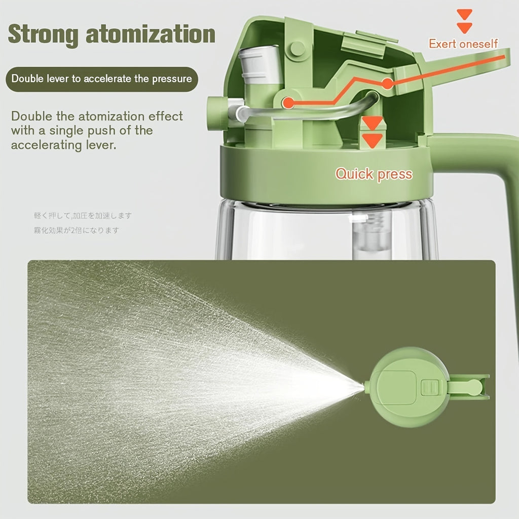 Cooking Oil Spray and Pour Bottle with Listed 16-Ounce Size, Automatic Flip-Top Design and Label Stickers in Five Options for Everyday Kitchen Preparation