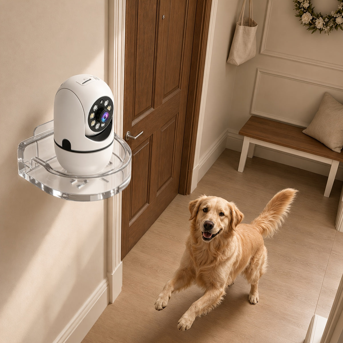Indoor Pan Tilt Security Cameras, 4-Pack with 355° Pan, Night Vision, Motion Detection, Two-Way Talk, Dual-Band WiFi and Cloud or SD Storage