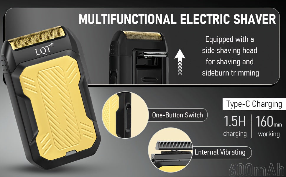 LQT Hair Clipper Set for Men with USB Rechargeable Design, Retro Styling and Golden Dragon Package Options for Home Haircuts, Detailing and Grooming Gifts