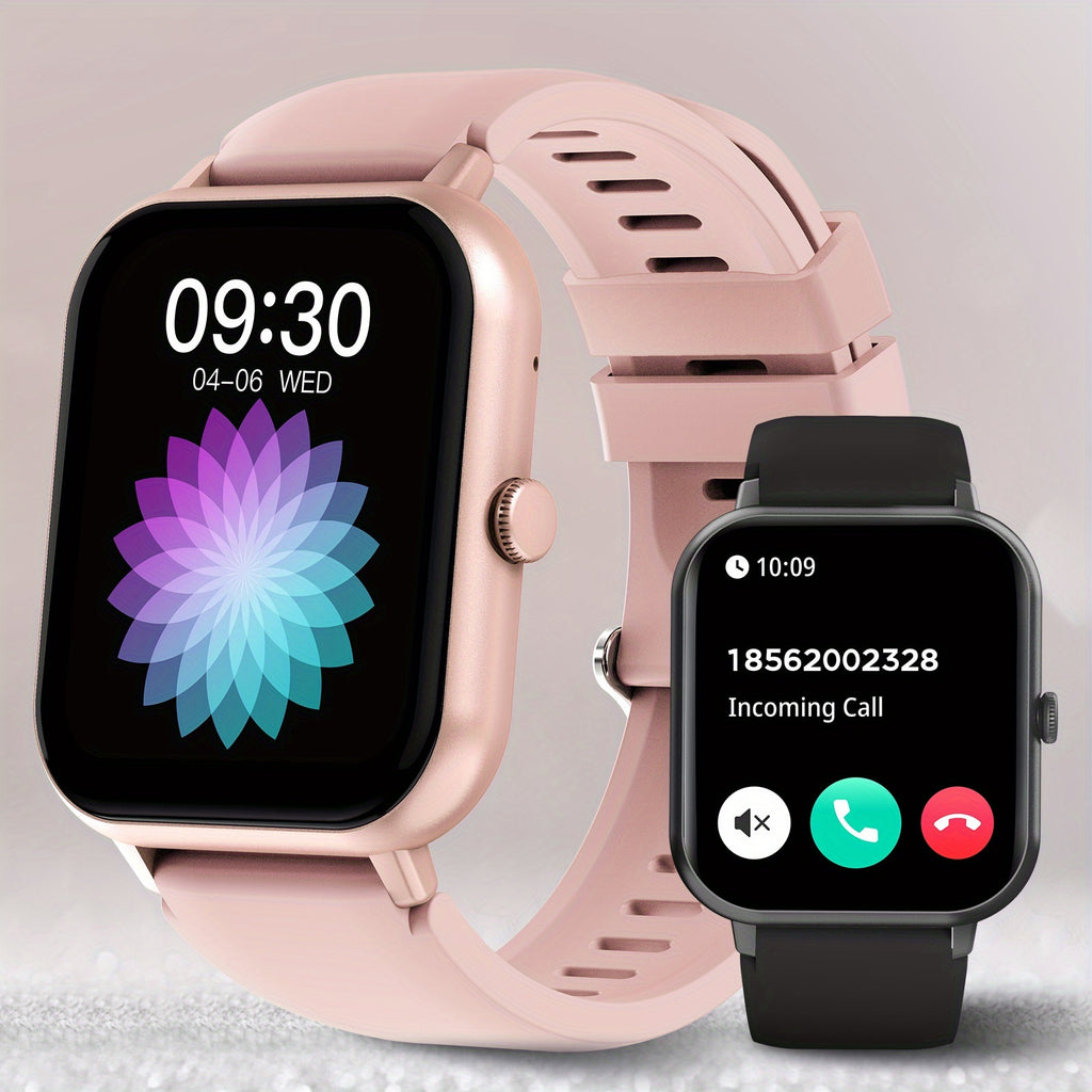 Sports Smart Watch with 1.83-Inch Full Touchscreen, Wireless Calls, Message Reminders, Step, Distance and Calorie Tracking in Black, Pink or Silvery