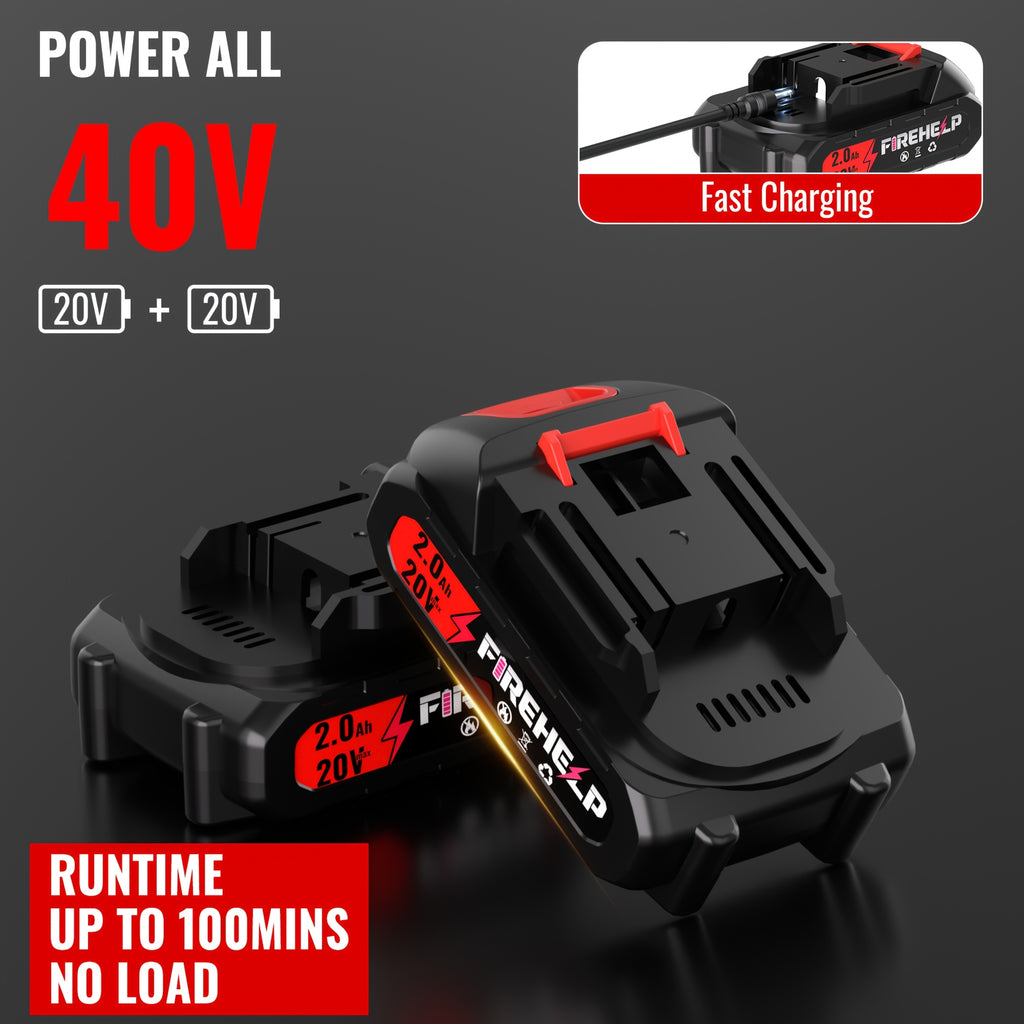 Rechargeable Garden Grass Trimmer with Cordless Electric Operation, Listed Three Blade Types and Selected Dual 2Ah Battery Packages for Home Lawn and Yard Care
