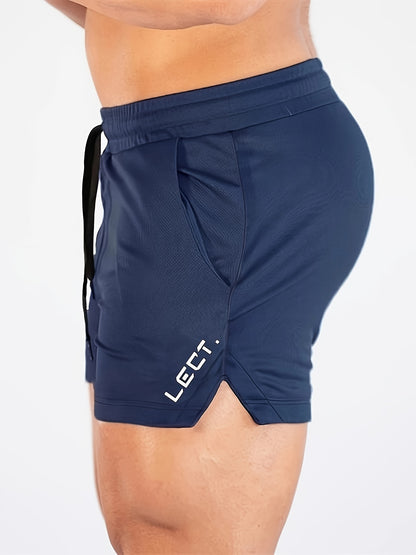 Men's Three-Quarter Fitness Shorts with Slim Stretch Styling, Lightweight Workout Pants for Running and Gym Routines in Black, Grey or Olive Green, S–XL