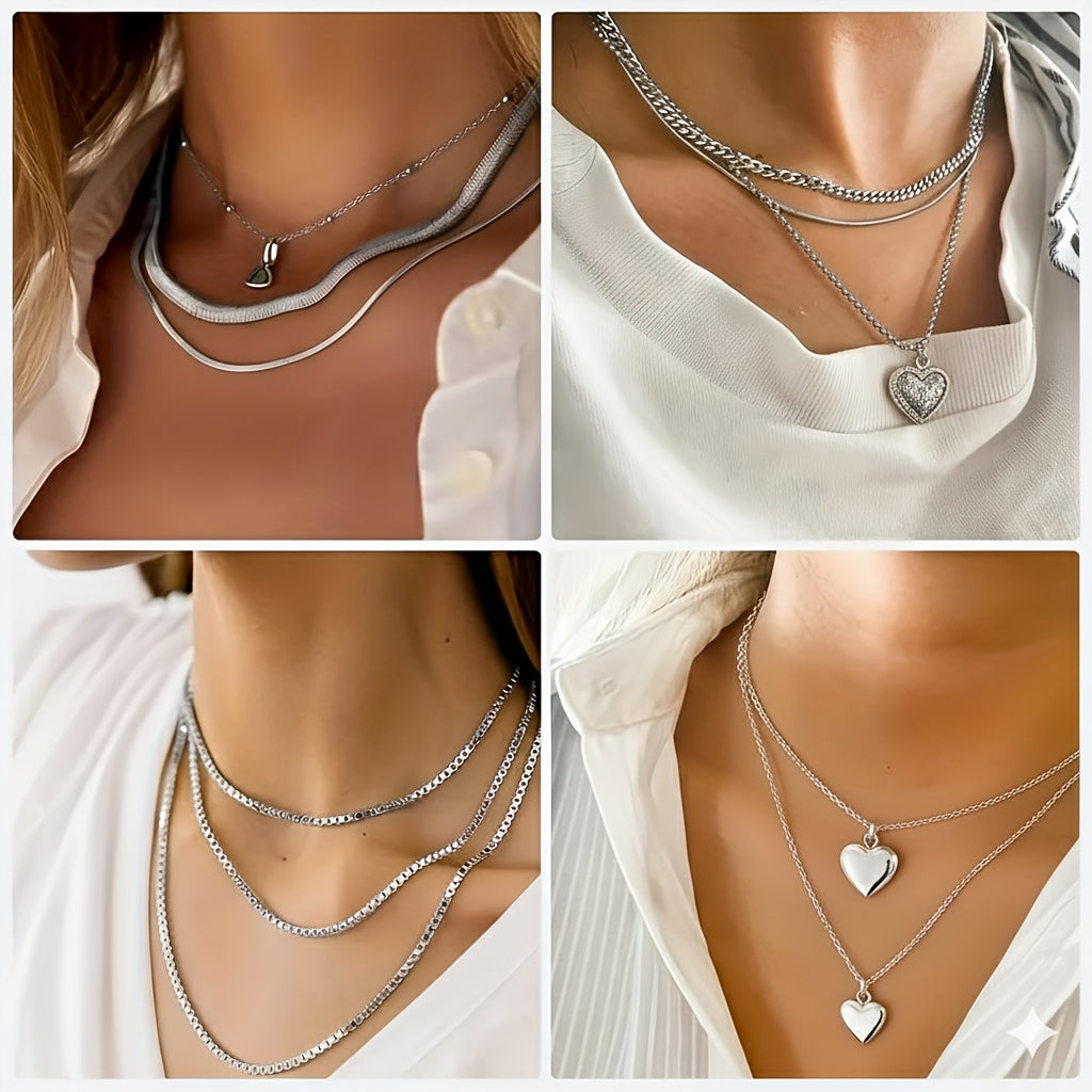 Jewelry Chain Rolls 10-Pack, 304 Stainless Steel Assorted Chain Making Supplies for DIY Necklaces, Bracelets and Personalized Handmade Gift Projects