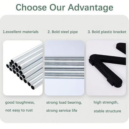 Z-Shaped Shoe Rack with Listed Four-Tier Design and Tool-Free Assembly, Metal Tubes and Plastic Connectors in Five Color and Model Options for Dorm Storage