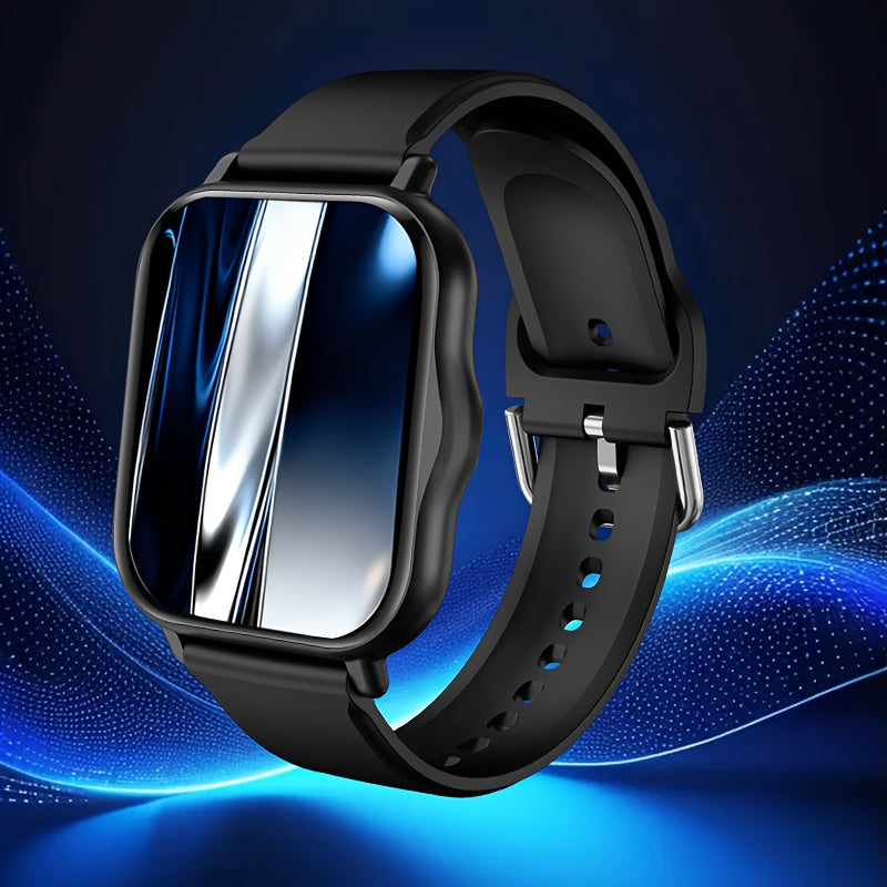 Wireless Calling Smartwatch for Men and Women with Listed 100 Sports Modes and Sleep Monitoring, Black, Silvery, Dark Silvery or Square Screen Options