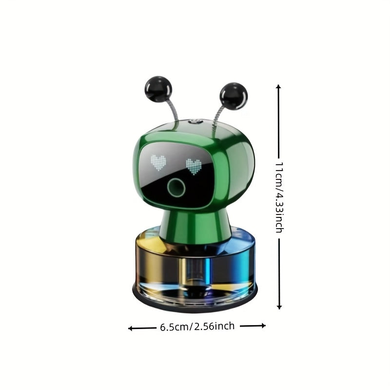 Four-Level Car Air Freshener with Rechargeable Diffuser and Listed Smart Eyes Feature, Black-Gulong, Blue-Ocean Fragrance or Red-Healton Options