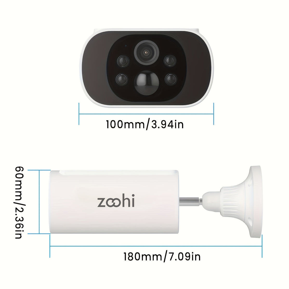 ARCCTV App Outdoor Security Camera with Rechargeable Battery, 2.4GHz WiFi, PIR Motion Alerts and Two-Way Audio, 1Pack, 2Pack, 4Pack or 6pcs Options
