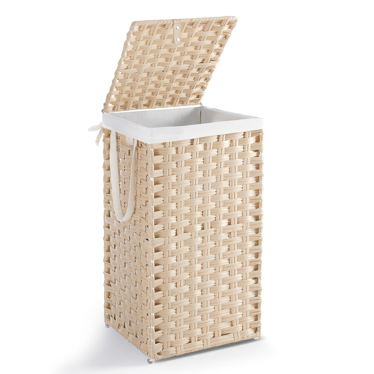 Laundry Hamper with Lid and Detachable Double Inserts, Foldable Clothes Basket in Three Capacity Options for Bedroom, Bathroom and Laundry Room Organization
