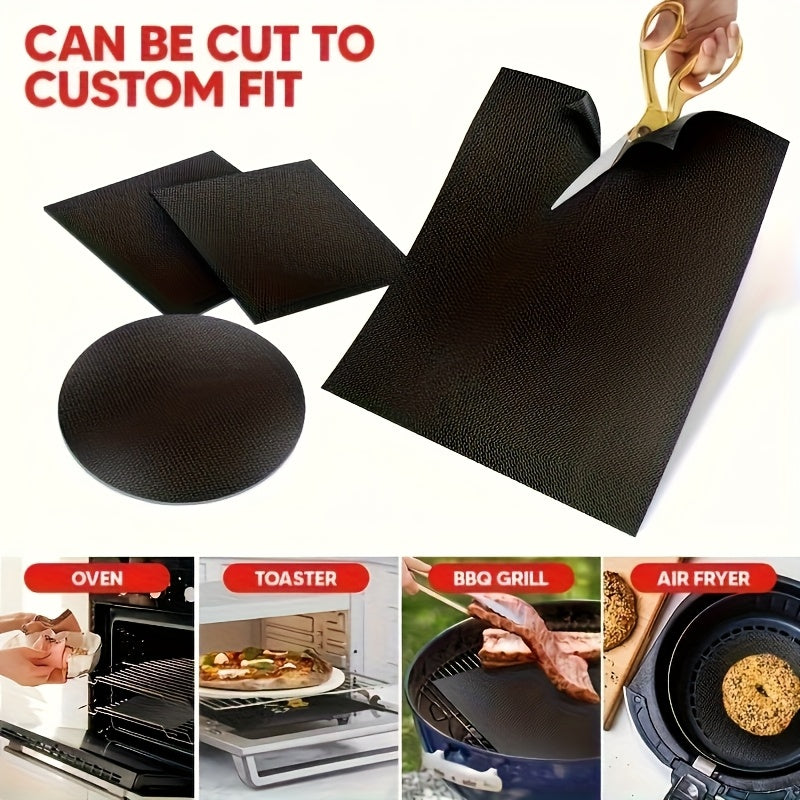 Nonstick Oven Mats 2-Pack with Listed Thick Heavy-Duty Design, Kitchen Liner Accessories for Compatible Ovens with Manufacturer-Approved Placement