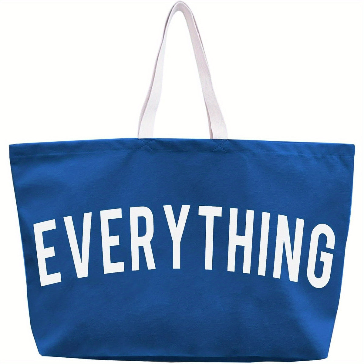 Letter Print Canvas Tote Bag for Women, Large-Capacity Top-Handle Shopping and Commuter Handbag in Multiple Colors for Everyday Errands