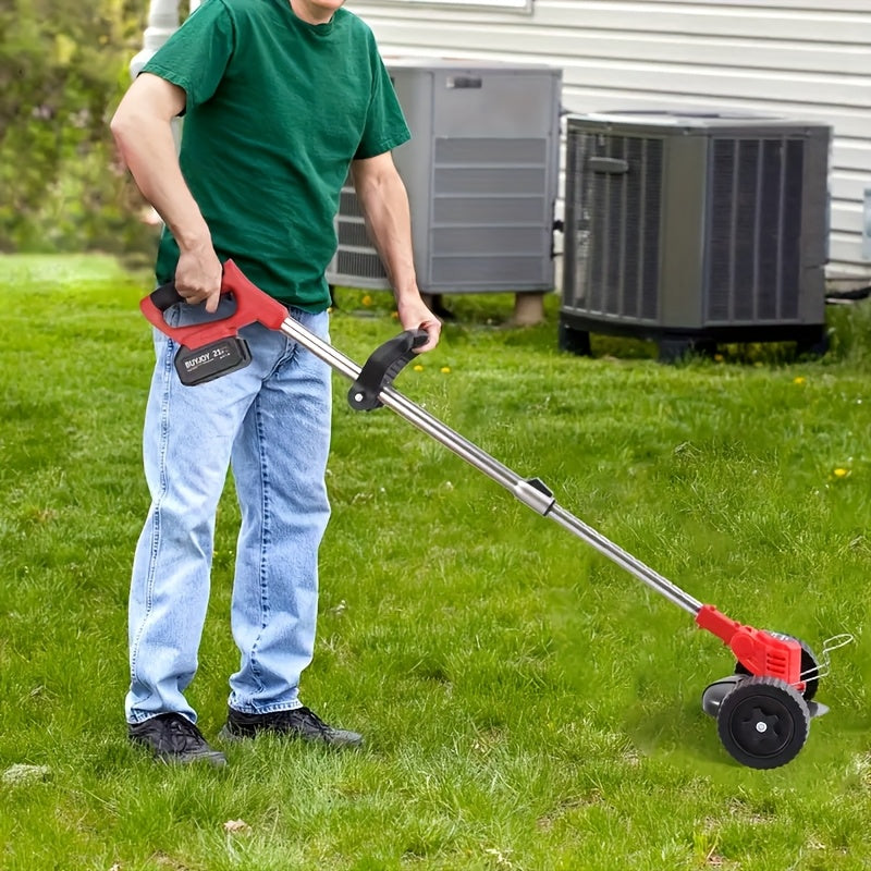 Portable Electric Yard Trimmer with Listed Three Blade Types and Lithium Battery Configurations, Purple Older Model and Nine Color Combination Options for Home Grass Care