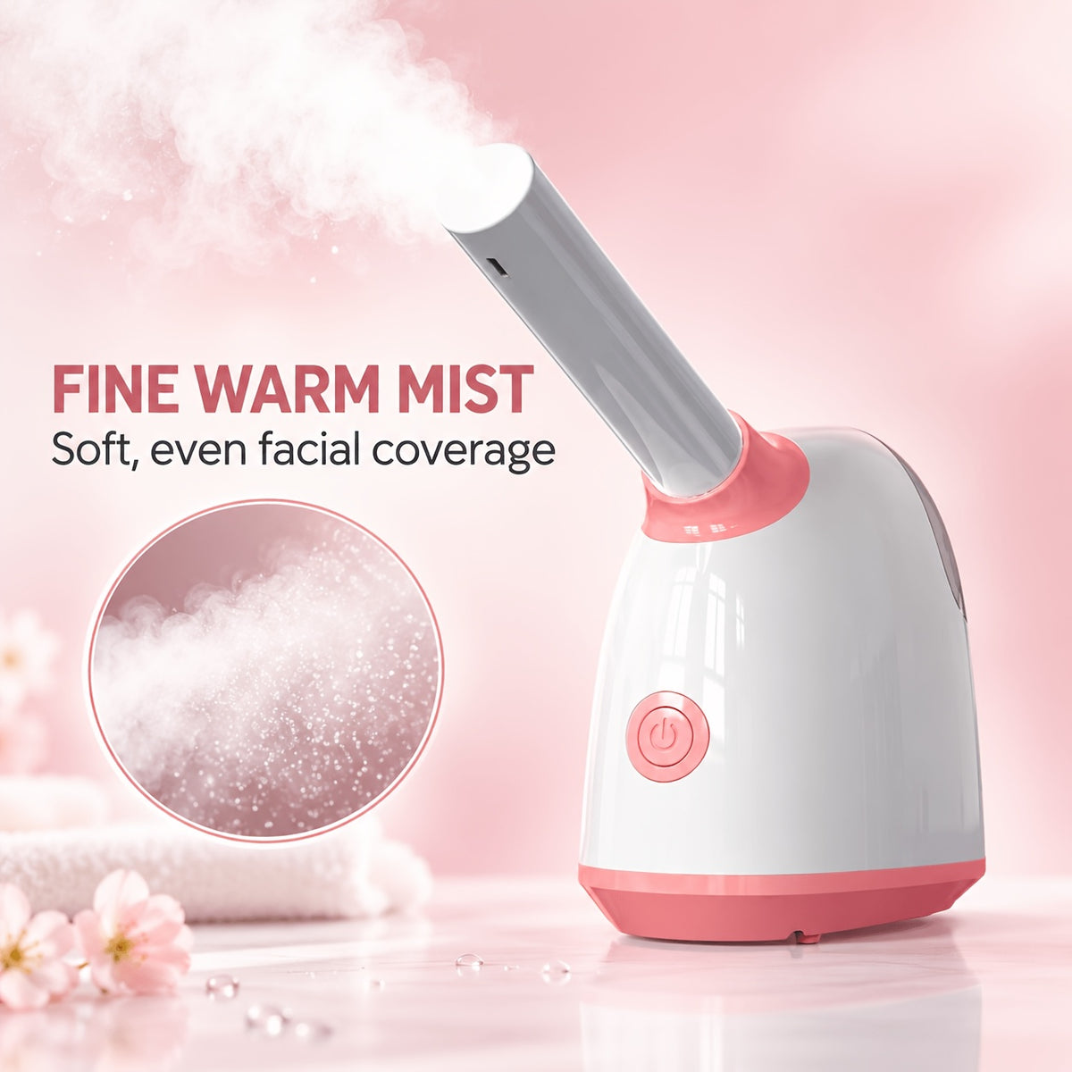 At-Home Facial Steamer Options for Personal Skin Care, Portable, Upgraded and Flagship Models with Listed Rotatable Arm and Accessory References