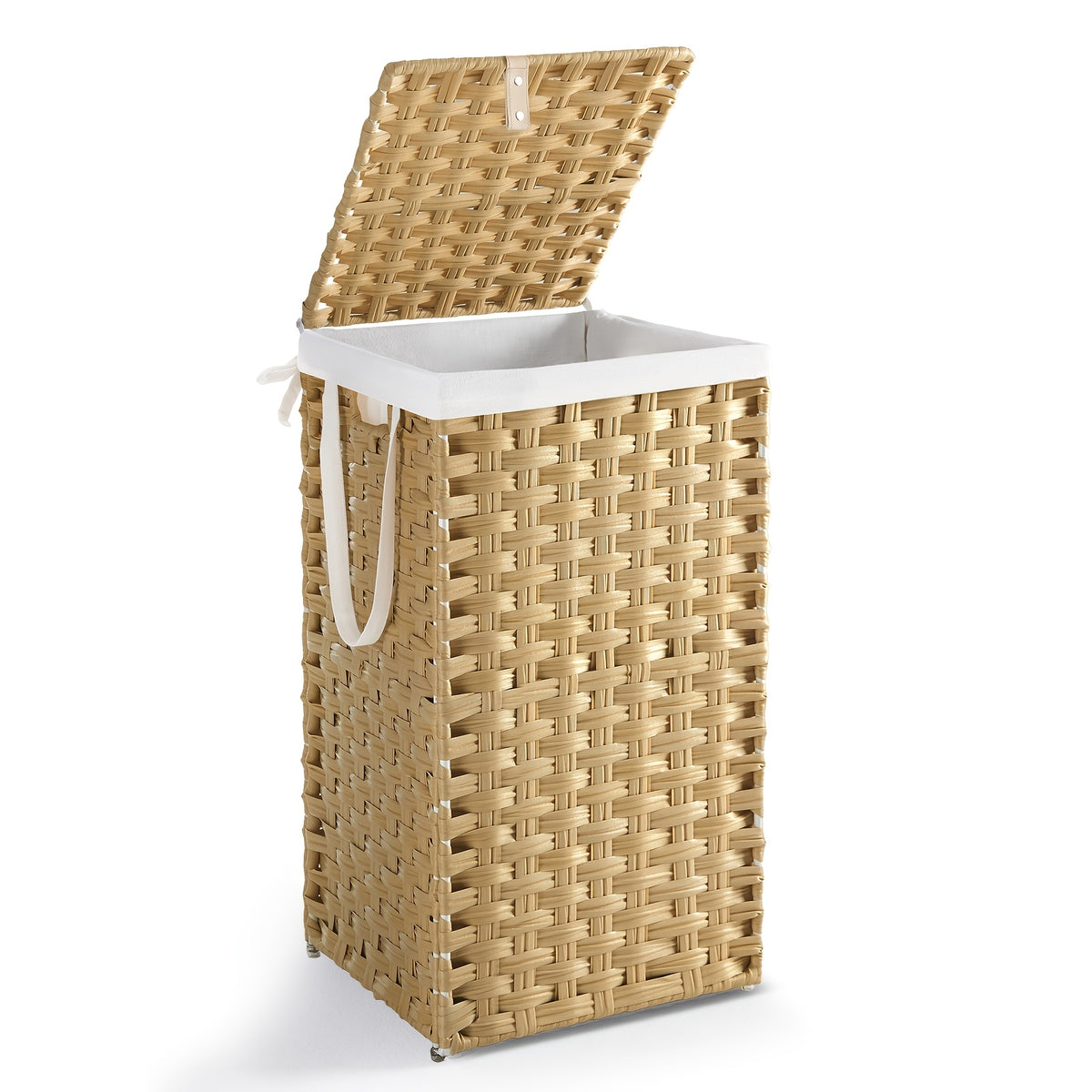 Laundry Hamper with Lid and Detachable Double Inserts, Foldable Clothes Basket in Three Capacity Options for Bedroom, Bathroom and Laundry Room Organization
