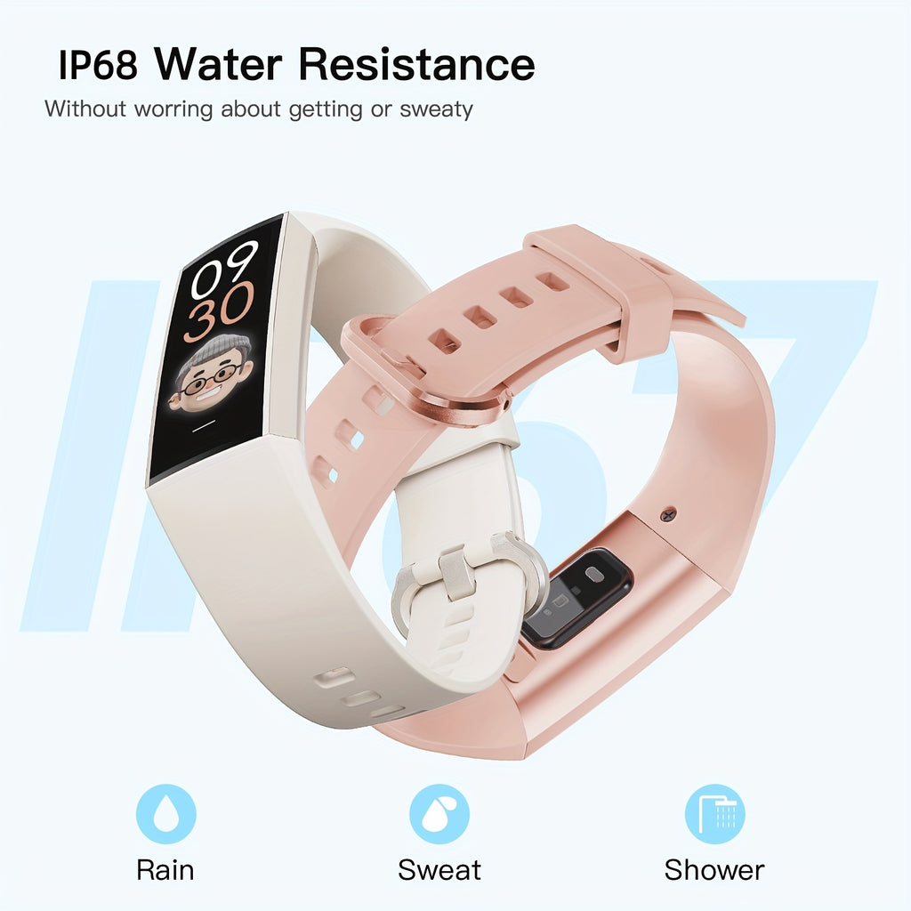 Fitness Tracker Bracelet with 1.1-Inch AMOLED Touch Screen, 25 Sport Modes, Sleep Tracking and Custom Watch Faces for Women and Men
