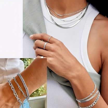 Jewelry Chain Rolls 10-Pack, 304 Stainless Steel Assorted Chain Making Supplies for DIY Necklaces, Bracelets and Personalized Handmade Gift Projects