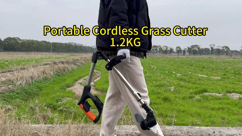 Electric Grass Trimmer Kit with Listed 21V Battery Power, Black or Green Cordless Garden Tool Options with Charging Accessories and Three or Four Blade Configurations