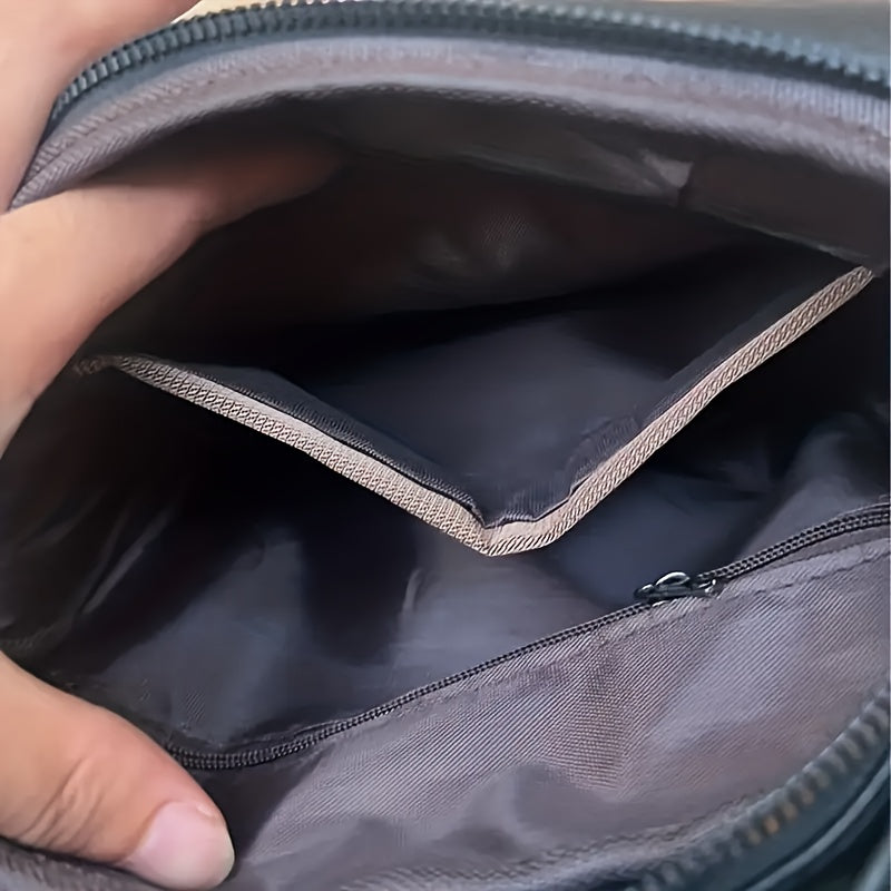 Tablet Crossbody Messenger Bag by WEIXIER with Listed 8-Inch Device Fit, Card Slots and Card Wallet, Vintage Vertical Shoulder Bag in Three Colors for Daily Commuting