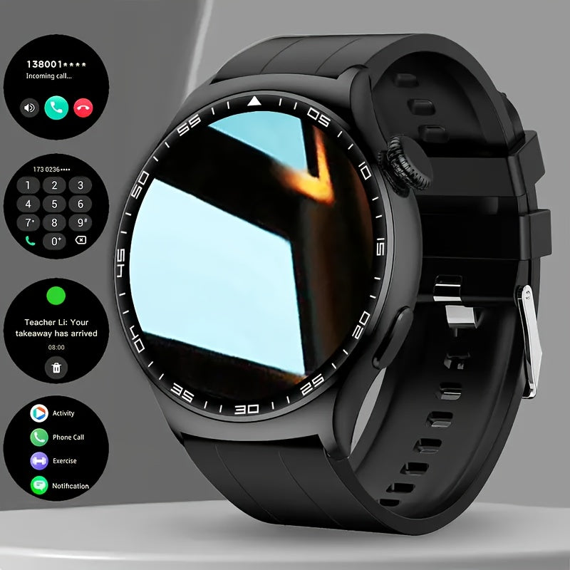 1.52-Inch Touchscreen Smartwatch for Men and Women with Listed Wireless Calls, Message Functions, Sports Modes and Remote Camera Control for Android and iPhone