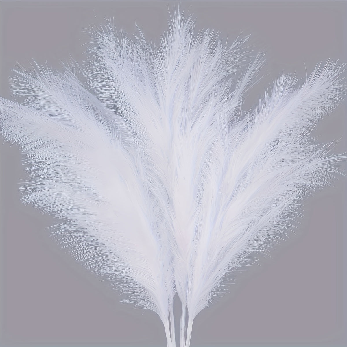 Artificial Pampas Grass for Boho Home Decor, Listed 10-Piece Bouquet for Living Room, Dining Table, Bedroom and Wedding Arrangements, Vase Not Included