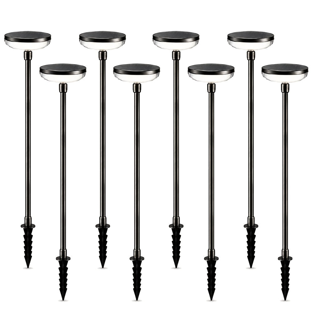 Tall Solar Pathway Lights with Automatic On-Off, Listed 31-Inch Height and 40-Lumen Output, Garden Lighting Pack Options for Yard, Patio and Lawn Decor