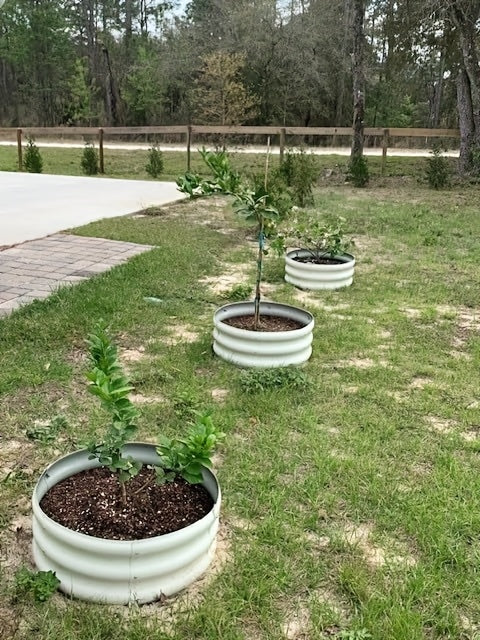 Compact Steel Raised Garden Bed Set with Three Open-Bottom Planters, Rubber Top-Rim Strips and Approximate 2x2x1ft Size in Green, Orange or Blue