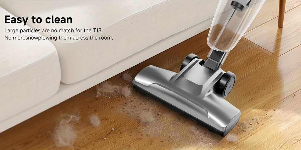 HEPA Stick Vacuum Cleaner for Home, Corded Design with Listed 22ft Cable and 18kPa Suction for Hardwood Floors and Pet Hair, Three Color Options