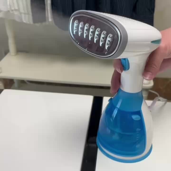 Handheld Garment Steamer with 3 Attachments, Listed 30-Second Heat-Up and 9.47oz Water Tank for Compatible Clothing Wrinkle Care at Home and While Traveling