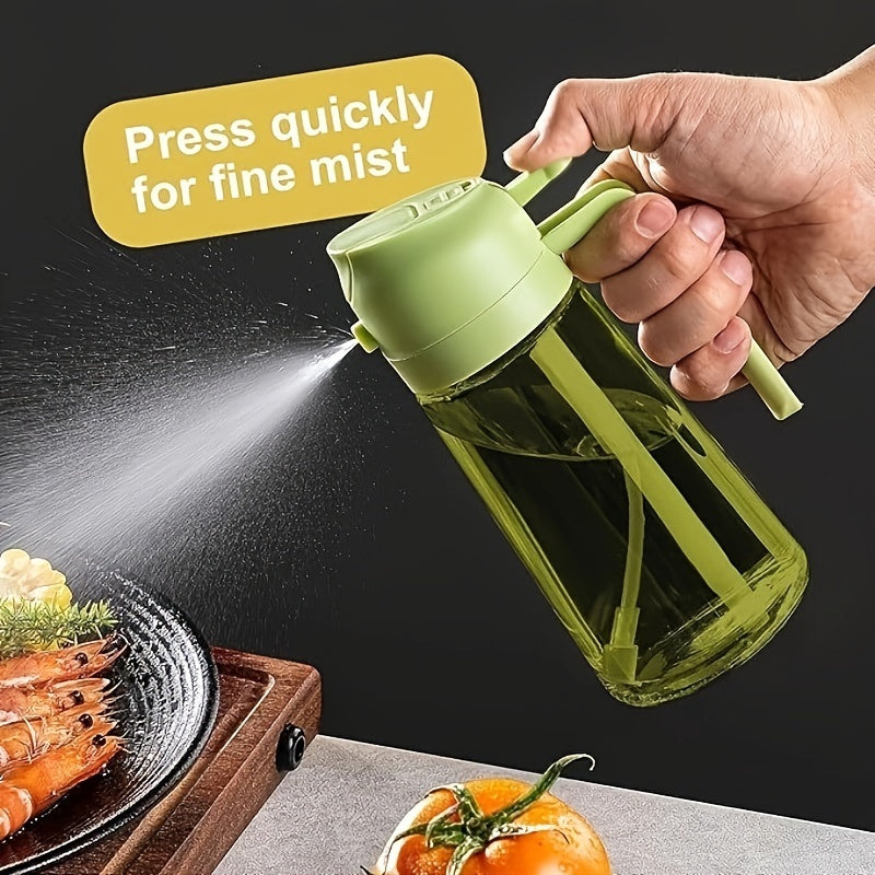 Cooking Oil Spray and Pour Bottle with Listed 16-Ounce Size, Automatic Flip-Top Design and Label Stickers in Five Options for Everyday Kitchen Preparation