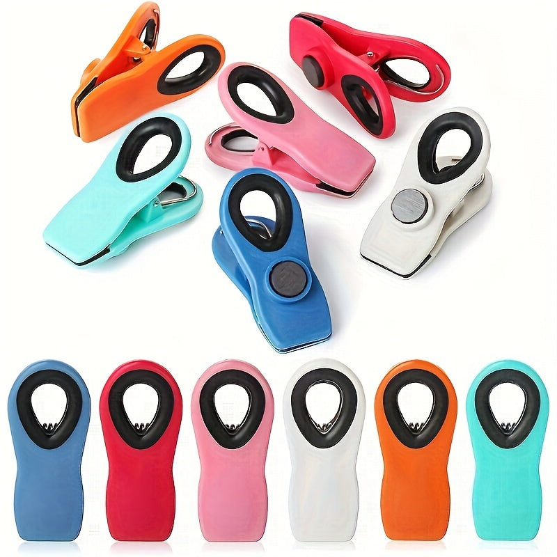 Snack Bag Sealing Clips, Plastic Food Storage Bag Closures in 3, 6 or 9-Piece Assorted Options for Compatible Pantry Packages and Everyday Kitchen Organization