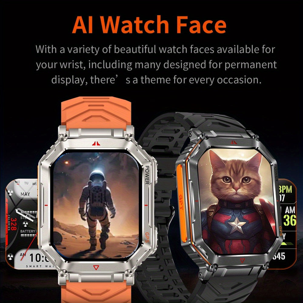 GPS Adventure Smartwatch with All-Metal Body, Listed Altimeter, Barometer and Compass, LED Flashlight, Calling and Message Reminders in Four Style Options
