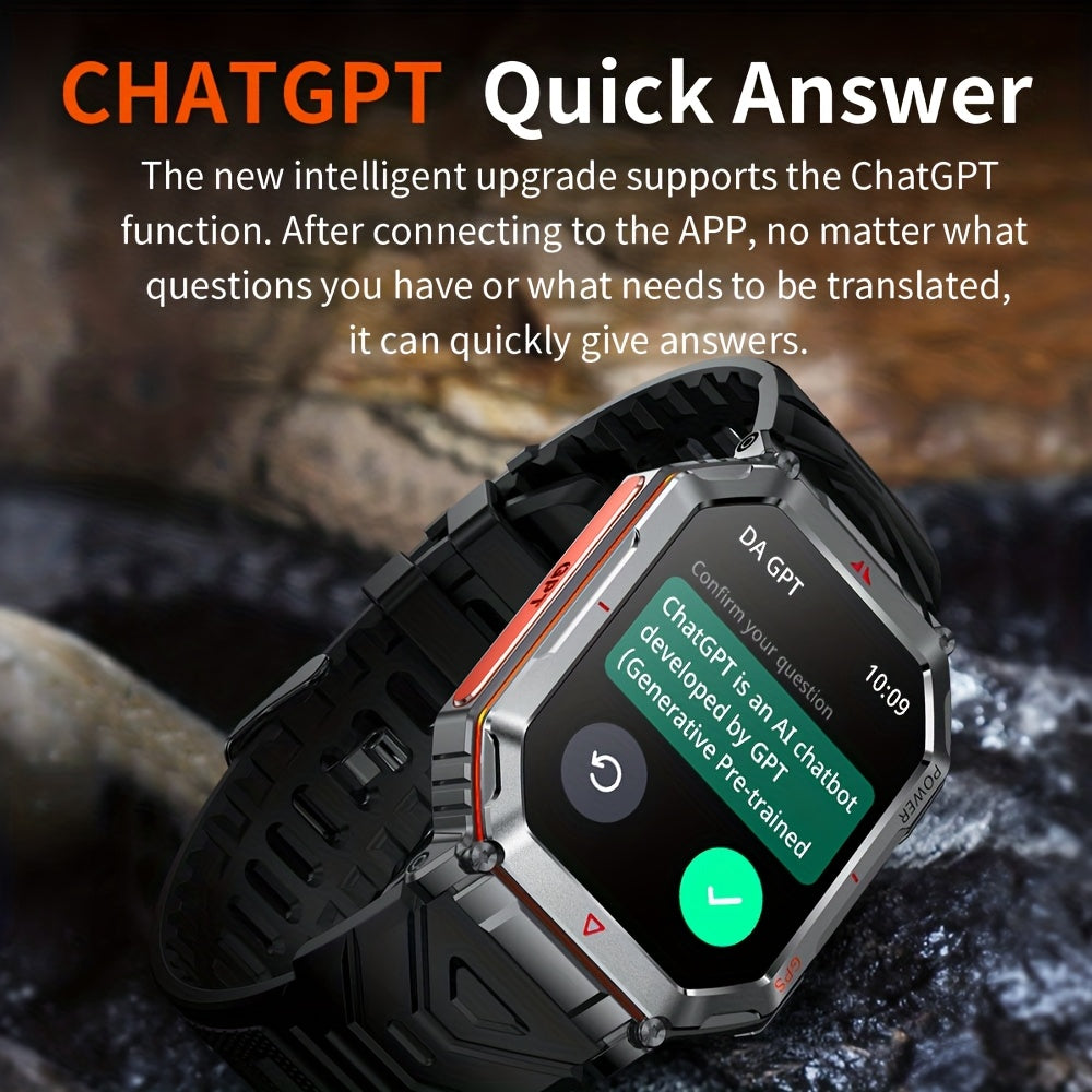 GPS Adventure Smartwatch with All-Metal Body, Listed Altimeter, Barometer and Compass, LED Flashlight, Calling and Message Reminders in Four Style Options