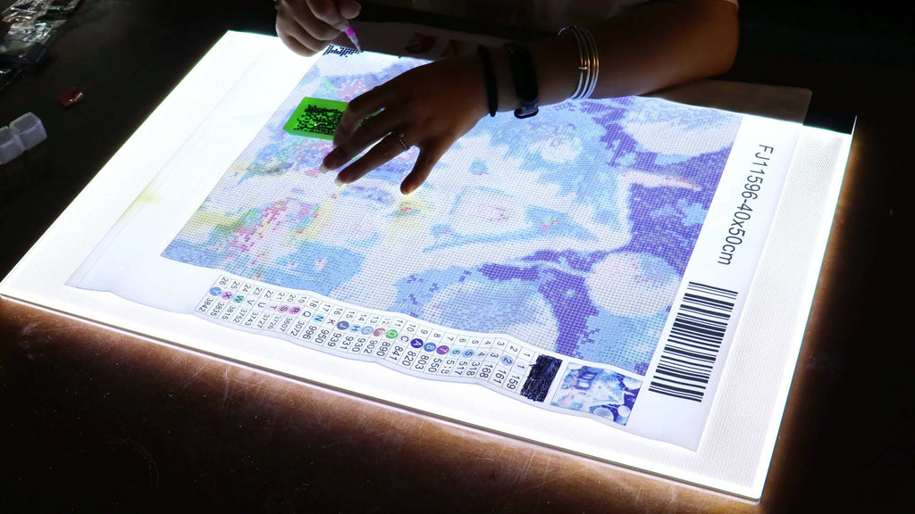 Touch Control A2 LED Tracing Light Box with Three-Level Brightness Adjustment, USB-Powered Thin Light Pad in Black or Blue for Diamond Painting, Sketching and Paper Crafts