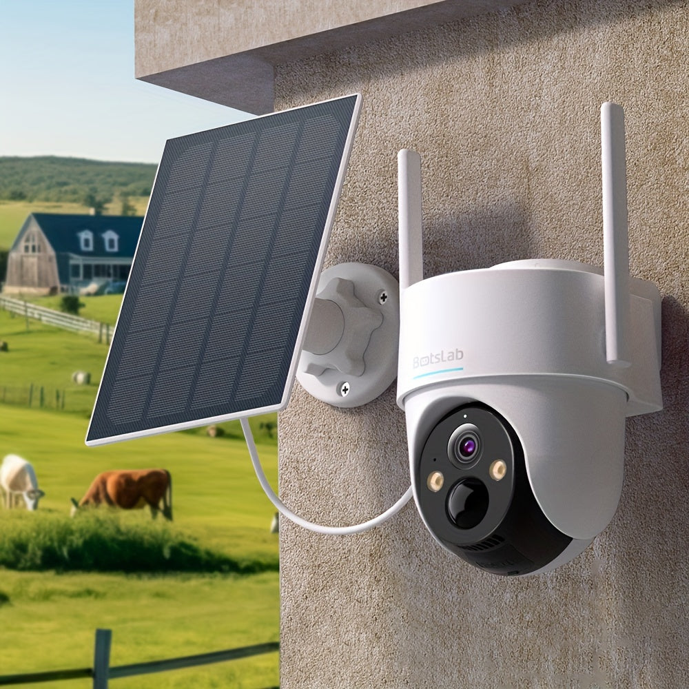 2K WiFi Outdoor Security Camera with Color Night Vision, Human Detection and Two-Way Audio, W313 Solar Listings and W302 No-Solar Model Option