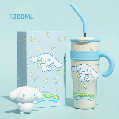 Hello Kitty Insulated Tumbler, Double-Wall 304 Stainless Steel Drinkware with 700ml and 1200ml Options and Named Character Styles for Hot and Cold Beverages