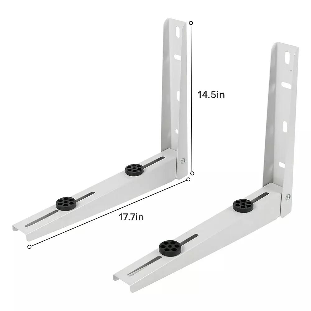 Heavy Duty Mini Split Wall Mount Bracket, Outdoor Air Conditioner and Heat Pump Wall Bracket for 9000-18000 BTU Ductless AC and Heating Systems, Rust-Resistant Steel Support for Safe Mounting and Easy Installation