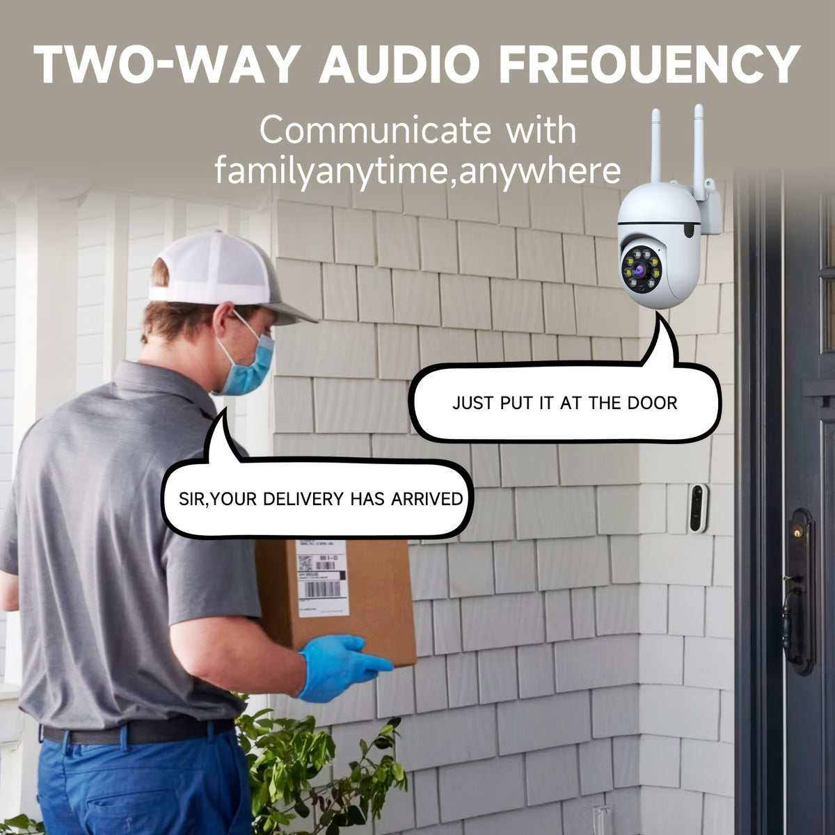 2K Security Camera 2-Pack, 5G Dual-Band WiFi Cameras with 355° Pan & Tilt, 2K QHD, AI Motion Detection & Tracking, Color Night Vision, Two-Way Audio, 256GB SD & Cloud, Festival Gift