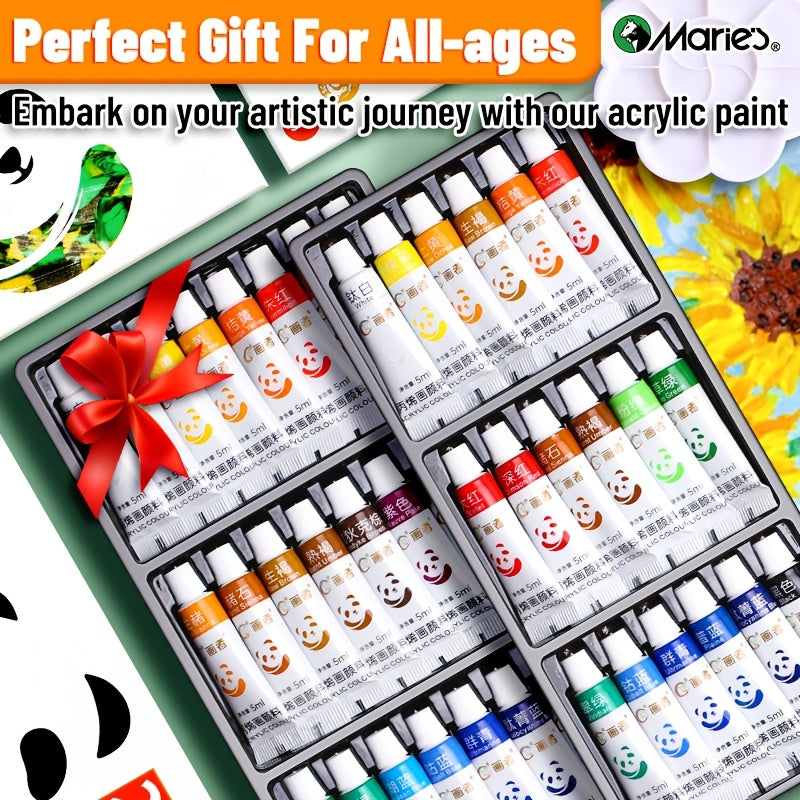 Tube Acrylic Paint Set in 23, 29, 35 or 47-Piece Package Options for Adults and Students, Painting Supplies for Compatible Canvas and Decorative Craft Projects