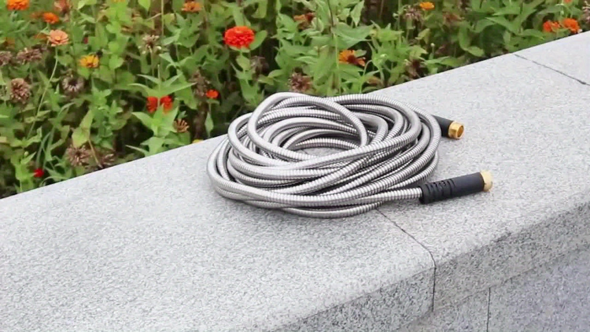 Flexible Garden Watering Hose with 25ft to 150ft Length Labels, Orange or Black Green and Selected Nozzle or Accessory Options for Lawn Care and Car Rinsing